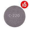5 Disques Maille SiC Auto-agrippants WOLFCRAFT G220 Ø225