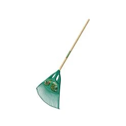 Balai à Gazon XL LEBORGNE 27 Dents Manche En Bois 130 Cm - Largeur Tête 65 Cm