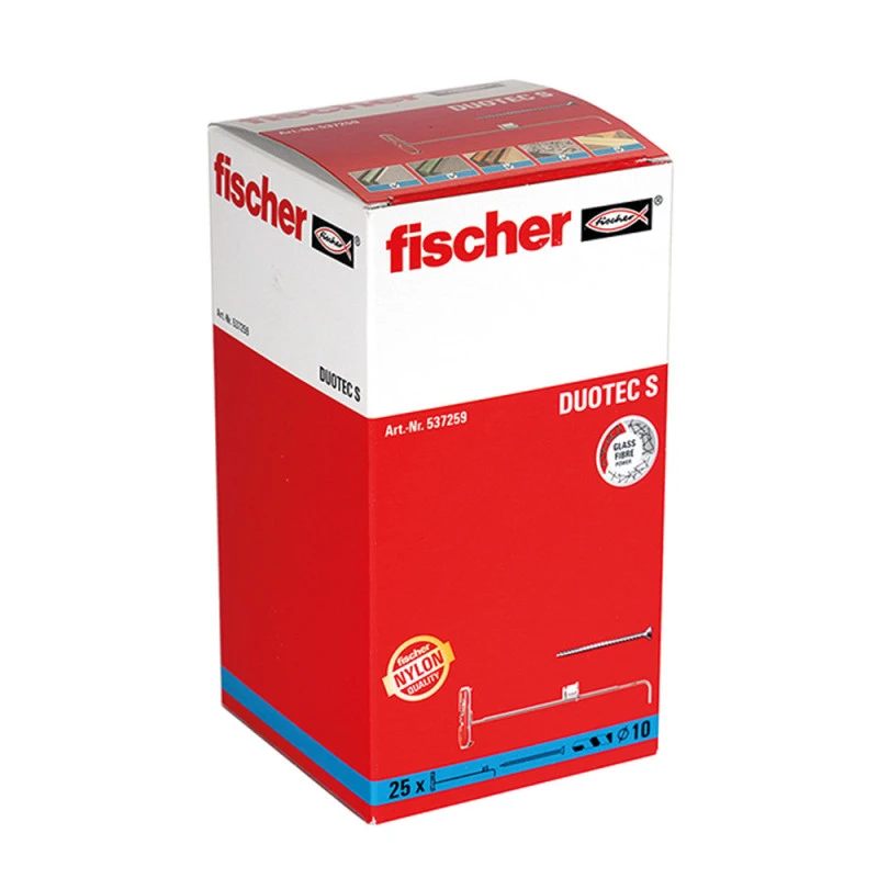Boîte De 25 Chevilles à Bascule Duotec FISCHER 537259 Nylon - 10 Mm 1 Boîte De 25 Chevilles à Bascule Duotec FISCHER 537259 Nylon - 10 Mm