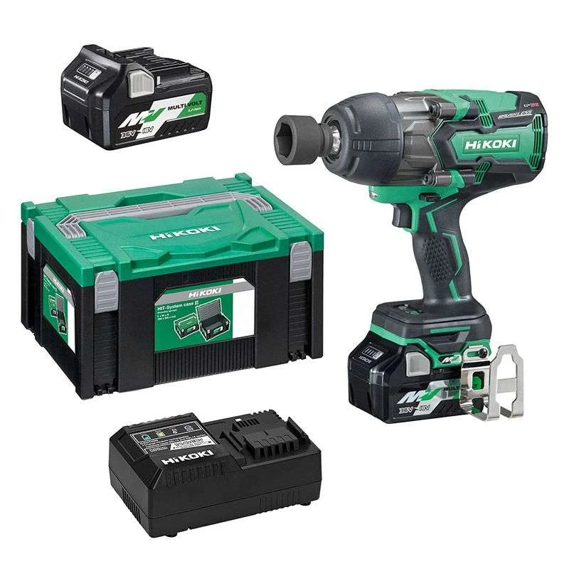 HITACHI - HIKOKI Boulonneuse à Choc HIKOKI WR36DBWRZ 36V (2X18V) Multi Volt Carré 1/2” 12,7 Mm 1 HITACHI - HIKOKI Boulonneuse à Choc HIKOKI WR36DBWRZ 36V (2X18V) Multi Volt Carré 1/2” 12,7 Mm