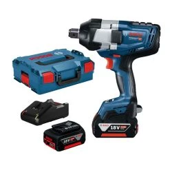 BOSCH MACHINES Boulonneuse BOSCH Professionnal GDS 18V-1050 H 06019J8522 - 2 Batt 5Ah + Chargeur En Coffret L-Boxx 136