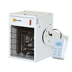 Chauffage Aérotherme Mural Blanc SOVELOR TR5C 5000W 380V Triphasé