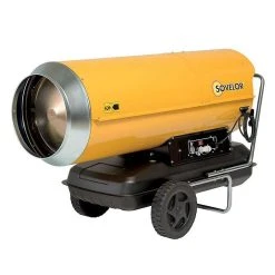 Chauffage Air Pulsé Mobile à Combustion Directe SOVELOR HP 110 111Kw 1060W 230V/50Hz