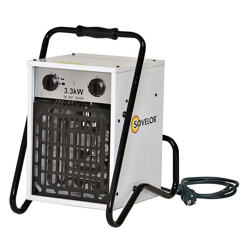 Chauffage Air Pulsé Portable SOVELOR B33 3300W Monophasé 1 Chauffage Air Pulsé Portable SOVELOR B33 3300W Monophasé