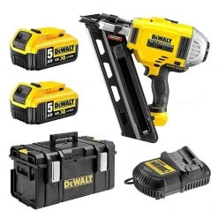 DEWALT MACHINES Cloueur De Charpente DEWALT DCN692P2 2 Vitesses 18 V 5 Ah Li-ion Brushless