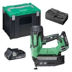 HITACHI - HIKOKI Cloueur Sans Fil HIKOKI NT1865DBSL(WX) 18V (2x3Ah) /16GA / 16-65mm + Coffret Hit-Case