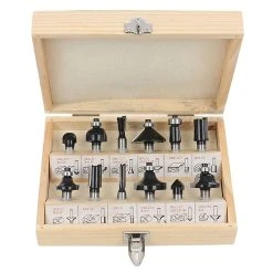 HITACHI - HIKOKI Coffret De Fraises HIKOKI 711016 HM 6 Mm (12 Pièces)