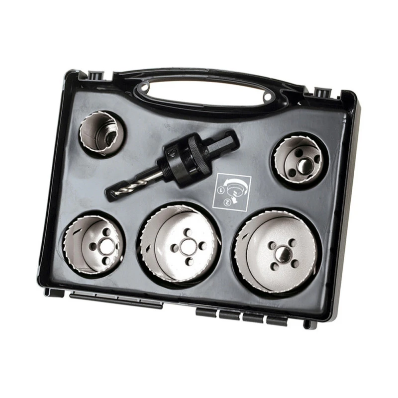 Coffret Scies Cloches électricien & Plombier WOLFCRAFT 3764000 Ø35 à 68 Mm 1 Coffret Scies Cloches électricien & Plombier WOLFCRAFT 3764000 Ø35 à 68 Mm