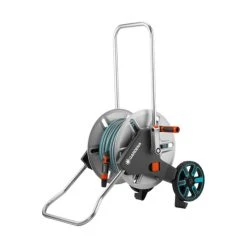 Dévidoir Métal Sur Roues CLEVERROLL M Avec Tuyau 25M GARDENA 8543-26