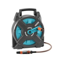 Dévidoir Portable GARDENA 18502-50 CLASSIC Avec Tuyau 15M