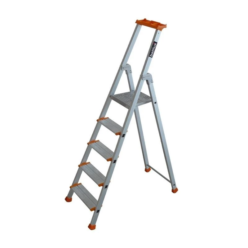 Escabeau ESCALUX V22475 Professionnel Confort "Batilux X460" Anodise 5 Marches H 3M09 1 Escabeau ESCALUX V22475 Professionnel Confort "Batilux X460" Anodise 5 Marches H 3M09