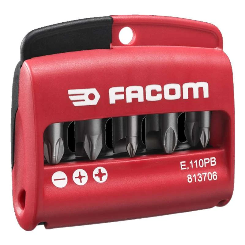 Jeu De 10 Embouts De Vissage Mixtes 1/4" FACOM E.110PB 1 Jeu De 10 Embouts De Vissage Mixtes 1/4" FACOM E.110PB