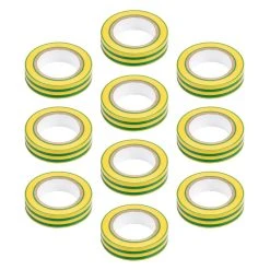 Lot De 10 Rubans électricien Jaune Vert NEO TOOLS 01-529 15 Mm X 0.13 Mm X 10 M