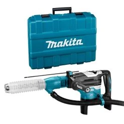 MAKITA MACHINES Marteau Perforateur SDS-MAX 40mm LXT 2x18V MAKITA DHR400ZKU1 + Extraction Poussière + Coffret - Machine Nue