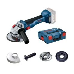 BOSCH MACHINES Meuleuse Angulaire Sans Fil GWS 18V-10 BOSCH 06019J4003 + Coffret L-Boxx - Machine Nue