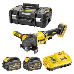 DEWALT MACHINES Meuleuse D'angle DEWALT DCG418T2 Ø 125 Mm 54 (2 X 6,0 Ah) V XR Flexvolt En T-Stak