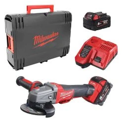 Meuleuse D'angle MILWAUKEE M18 CAG125XPDB-502X Fuel (2 X 5,0 Ah)
