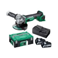 HITACHI - HIKOKI Meuleuse HIKOKI G18DBBVL WQZ Brushless Li-ion 18 V 125 Mm 2 X 5.0Ah En Hitcase