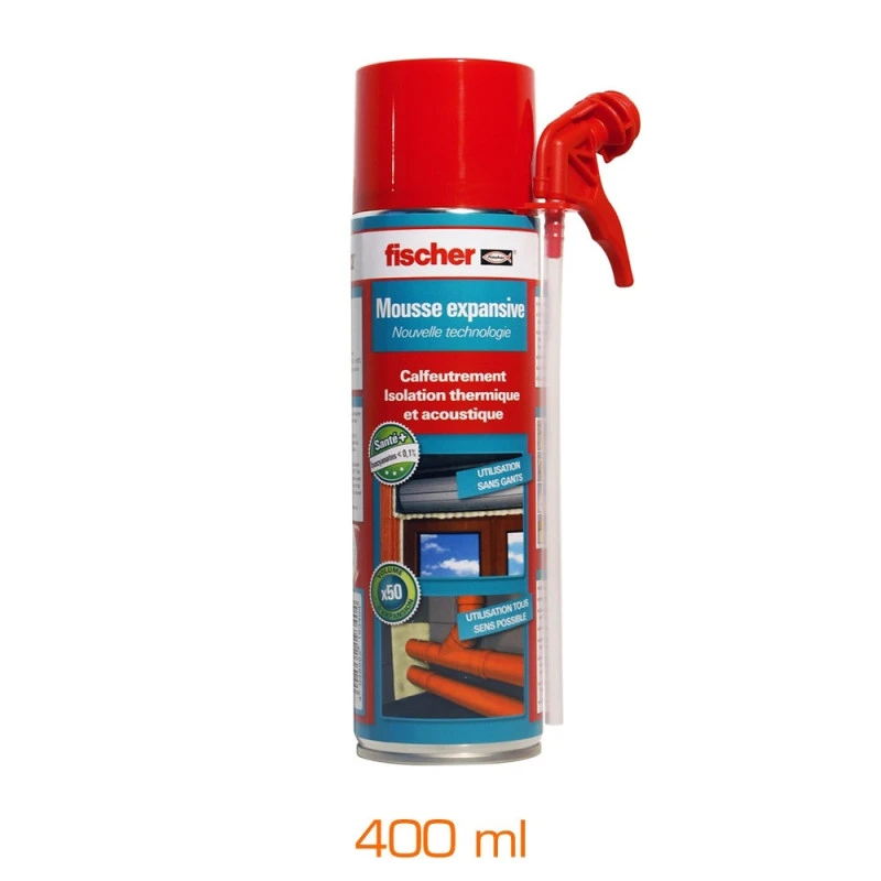 Mousse Expansive Polyuréthane FISCHER 523975 400 Ml 1 Mousse Expansive Polyuréthane FISCHER 523975 400 Ml