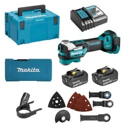 MAKITA MACHINES Outil Multifonction MAKITA DTM52RFJX1 18V (2 X 3,0 Ah)