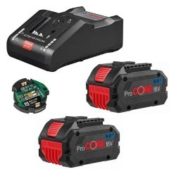 BOSCH MACHINES Pack 2 Batteries BOSCH ProCORE18V 8Ah Professional + Chargeur BOSCH GAL 18V-160 C Professional + GCY 42