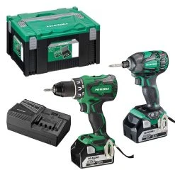 HITACHI - HIKOKI Pack 2 Outils HIKOKI KC18DBDL (DS18DBSL + WH18DBDL2) 18 V Li-Ion (2 X 5Ah)