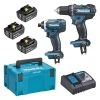 MAKITA MACHINES Pack 2 Outils MAKITA DLX2127TJ1 (DDF482 + DTD152) 18 V Li-Ion (3 X 5 Ah)