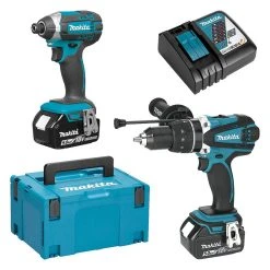 MAKITA MACHINES Pack 2 Outils MAKITA DLX2145TJ (DHP458 + DTD152) 18 V LXT Li-Ion (2 X 5 Ah)