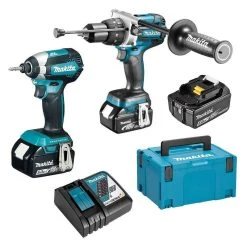 MAKITA MACHINES Pack 2 Outils MAKITA DLX2174TJ1 (DHP481 + DTD153) LXT 18V (3 X 5,0 Ah)