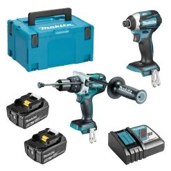 MAKITA MACHINES Pack 2 Outils MAKITA DLX2176TJ (DHP481 + DTD154) 18V (2 X 5,0 Ah)