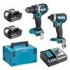 MAKITA MACHINES Pack 2 Outils MAKITA DLX2189TJ (DTD153 + DDF484) 18 V Li-Ion (2 X 5,0 Ah)