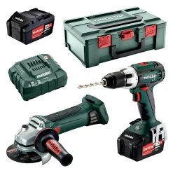 Pack 2 Outils METABO 2.4.1 (BS 18 LT + W 18 LTX 125 QUICK) 18V (2 X 4,0 Ah)