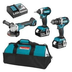 MAKITA MACHINES Pack 3 Outils MAKITA DLX3125TX1 (DDF484 + DTD153 + DGA506) 18V LXT Li-Ion (2 X 5Ah)