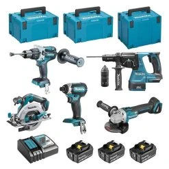 MAKITA MACHINES Pack 5 Outils MAKITA DLX5023TJ LXT 18 V (3 X 5,0 Ah)
