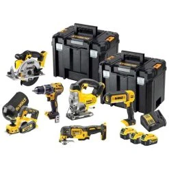 DEWALT MACHINES Pack 6 Outils DEWALT DCK665P3T (3 X 5 Ah) + 2 Tstak