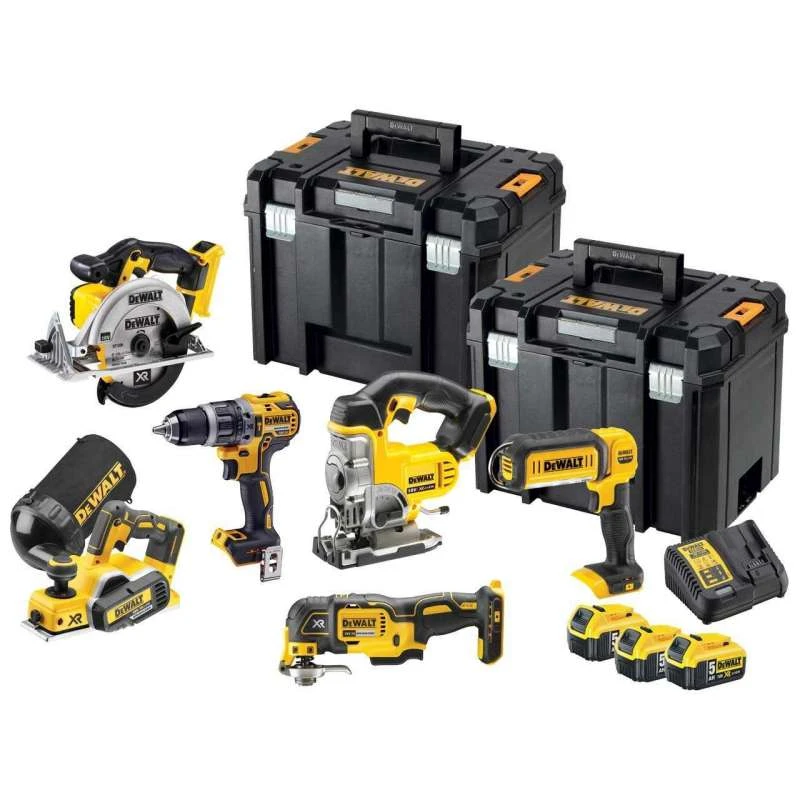 DEWALT MACHINES Pack 6 Outils DEWALT DCK665P3T (3 X 5 Ah) + 2 Tstak 1 DEWALT MACHINES Pack 6 Outils DEWALT DCK665P3T (3 X 5 Ah) + 2 Tstak