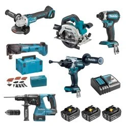 MAKITA MACHINES Pack 6 Outils MAKITA DLX6115JX1 18V 3 X 5,0 Ah