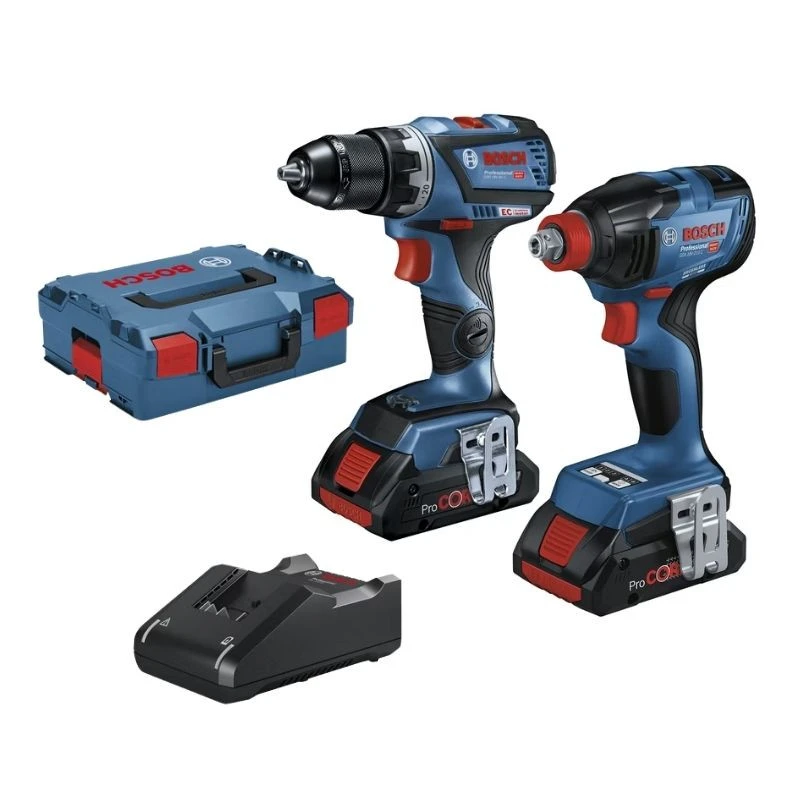 BOSCH MACHINES Pack BOSCH 06019J0204 Visseuse à Chocs GDX 18V-210 C + Perceuse-visseuse GSR 18V-60 C + 2x4.0Ah ProCORE L-BOXX 1 BOSCH MACHINES Pack BOSCH 06019J0204 Visseuse à Chocs GDX 18V-210 C + Perceuse-visseuse GSR 18V-60 C + 2x4.0Ah ProCORE L-BOXX