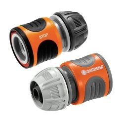 Pack De 2 Raccords Aquastop GARDENA 18279-20 - Ø 13 Mm/ Ø 15mm