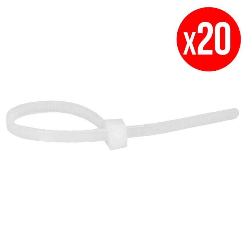 Pack De 20 Colliers De Serrage - 3,5 X 280 Mm - Transparent LEGRAND 1 Pack De 20 Colliers De Serrage - 3,5 X 280 Mm - Transparent LEGRAND