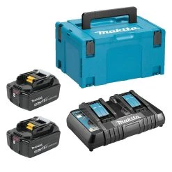 MAKITA MACHINES Pack énergie MAKITA 197504-2 (Chargeur DC18RD + 2 Batteries BL140B + Mak-Pac)