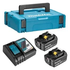 MAKITA MACHINES Pack MAKITA 197624-2 (Chargeur DC18RC + 2 Batteries BL1850B + Mak-Pac)