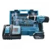 MAKITA MACHINES Perceuse à Percussion 18V (1x3,0 Ah) MAKITA DHP453FX12 En Coffret Avec 101 Accessoires