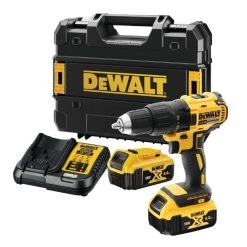 DEWALT MACHINES Perceuse Visseuse 18V 13 Mm DEWALT DCD777M2T-QW -2 Batteries Li-Ion 4.0 Ah + Chargeur En Coffret T-Stak