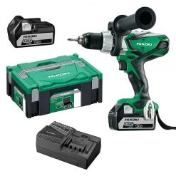 HITACHI - HIKOKI Perceuse Visseuse à Percussion 18V HIKOKI DV18DSDLWPZ 2 X 5,0Ah Li-ion