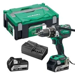 HITACHI - HIKOKI Perceuse Visseuse HIKOKI DS18DBL2WPZ 18 V (2 X 5.0 Ah) Li-ion Avec Coffret