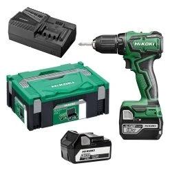 HITACHI - HIKOKI Perceuse-visseuse HIKOKI DS18DDWPZ Brushless 18V (2 X 5,0Ah) En Coffret