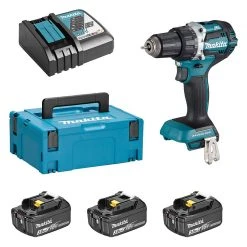MAKITA MACHINES Perceuse Visseuse MAKITA DDF484RF3J 18 V Li-ion Ø 13 Mm (3 X 3,0 Ah)