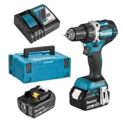 MAKITA MACHINES Perceuse Visseuse MAKITA DDF484RTJ 18 V Li-Ion (2x5.0Ah) Ø 13 Mm + Chargeur Rapide