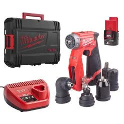 Perceuse Visseuse MILWAUKEE M12FDDXKIT-202X Fuel 2 X 2,0 Ah 12V à Mandrin Amovible 4933464979